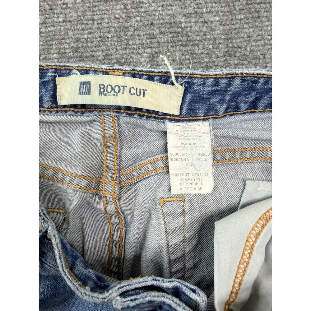 Gap Mens Bootcut Stretch Jeans Medium Wash Blue Denim 8 Regular‎ Made in USA